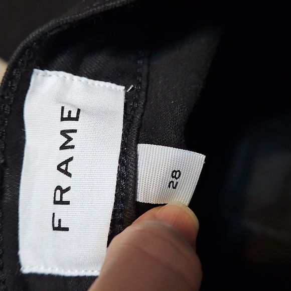 NWT Frame Denim Anthropologie Le High Skinny  Black Jeans - Picture 11 of 15